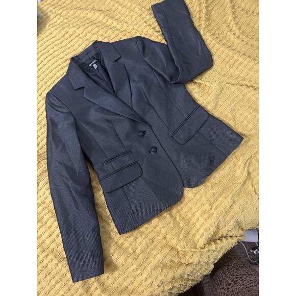 Women’s black metallic blazer, dress jacket Nine West Size 4 Small - Picture 2 of 14